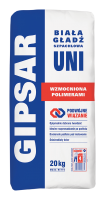 GIPSAR UNI - WZMOCNIONY POLIMERAMI - biała gładź szpachlowa