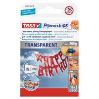 Plastry samoprzylepne tesa® POWERSTRIPS DECO 4 szt. przezroczyste